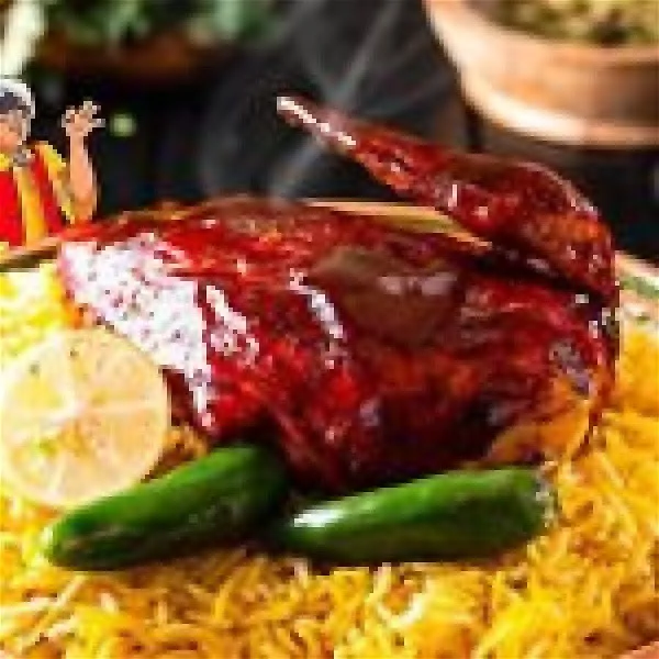 quarter sajji with rice