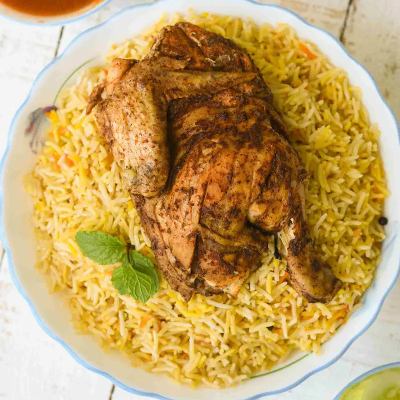 half chicken sajji dogar sajji